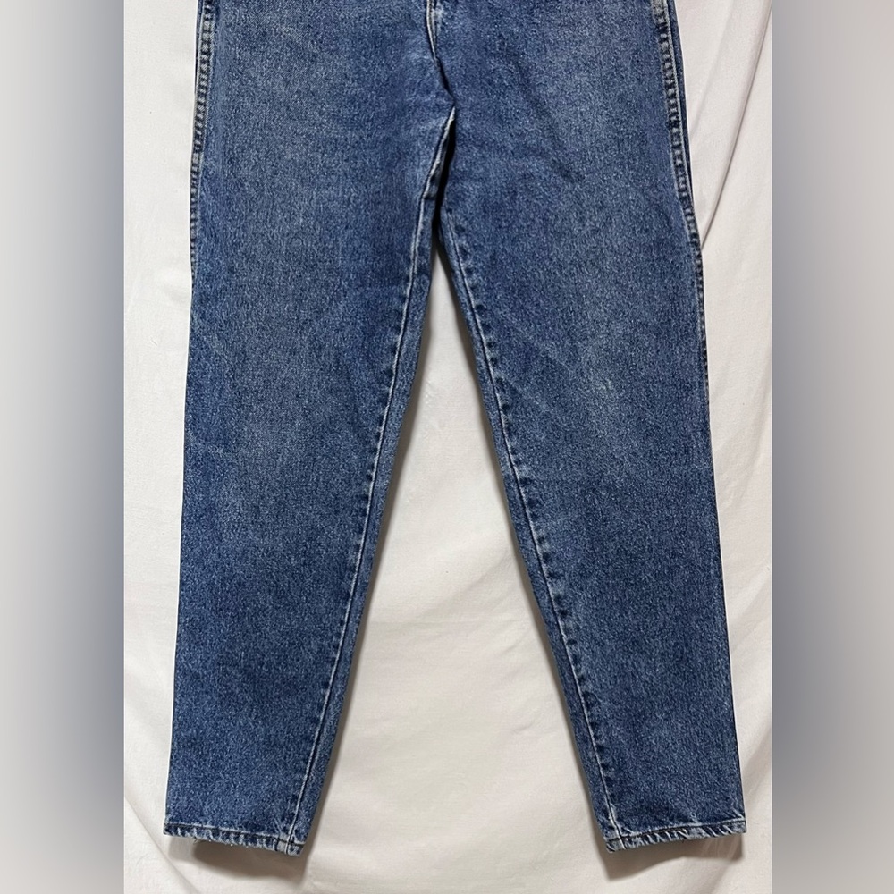 Vintage 80’s SUNSET BLUES High Waist No Stretch Mom Jeans Straight Leg Denim - Picture 4 of 11
